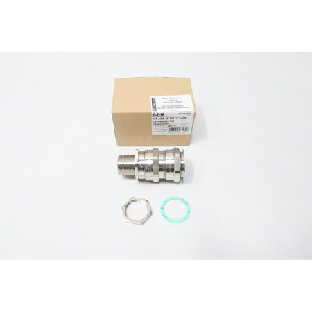 Crouse-Hinds Conduit Fitting Locknut, 1", Brass, Nickel Plated ADE4N1003NPNK1